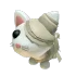 Halloween White Mummy Cat